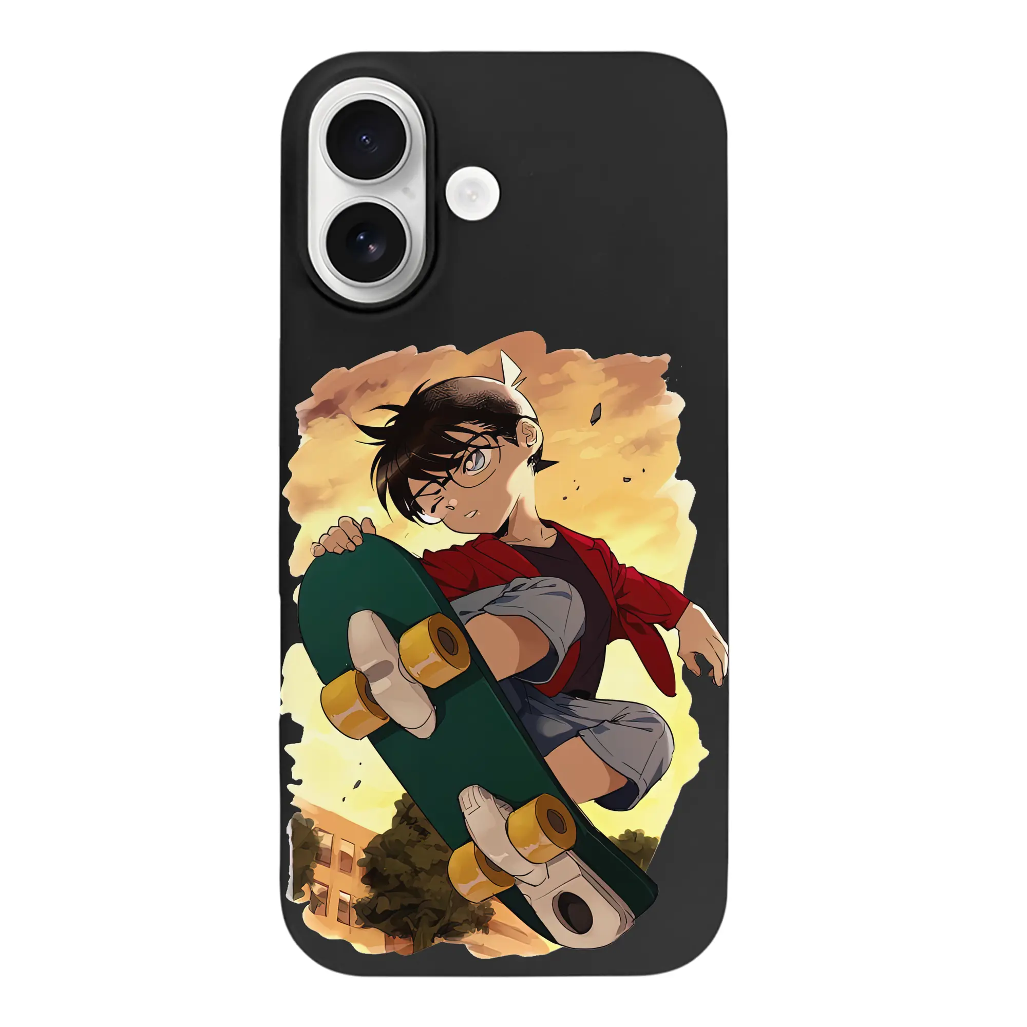 名探偵コナン グッズ 江戸川 コナン - iPhone 17 シリーズ シリコンケース 薄型 耐衝撃 指紋防止 ソフトタッチカバー 精密フィット 傷防止 保護ケース iPhone 17/17 Air/17 Pro/17 Pro Max 対応